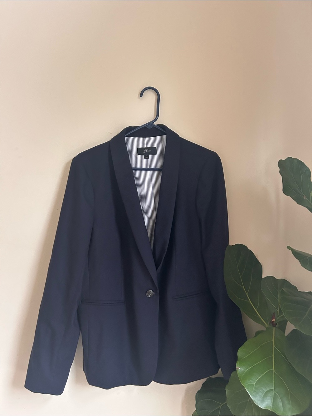 J Crew navy Blazer size 14